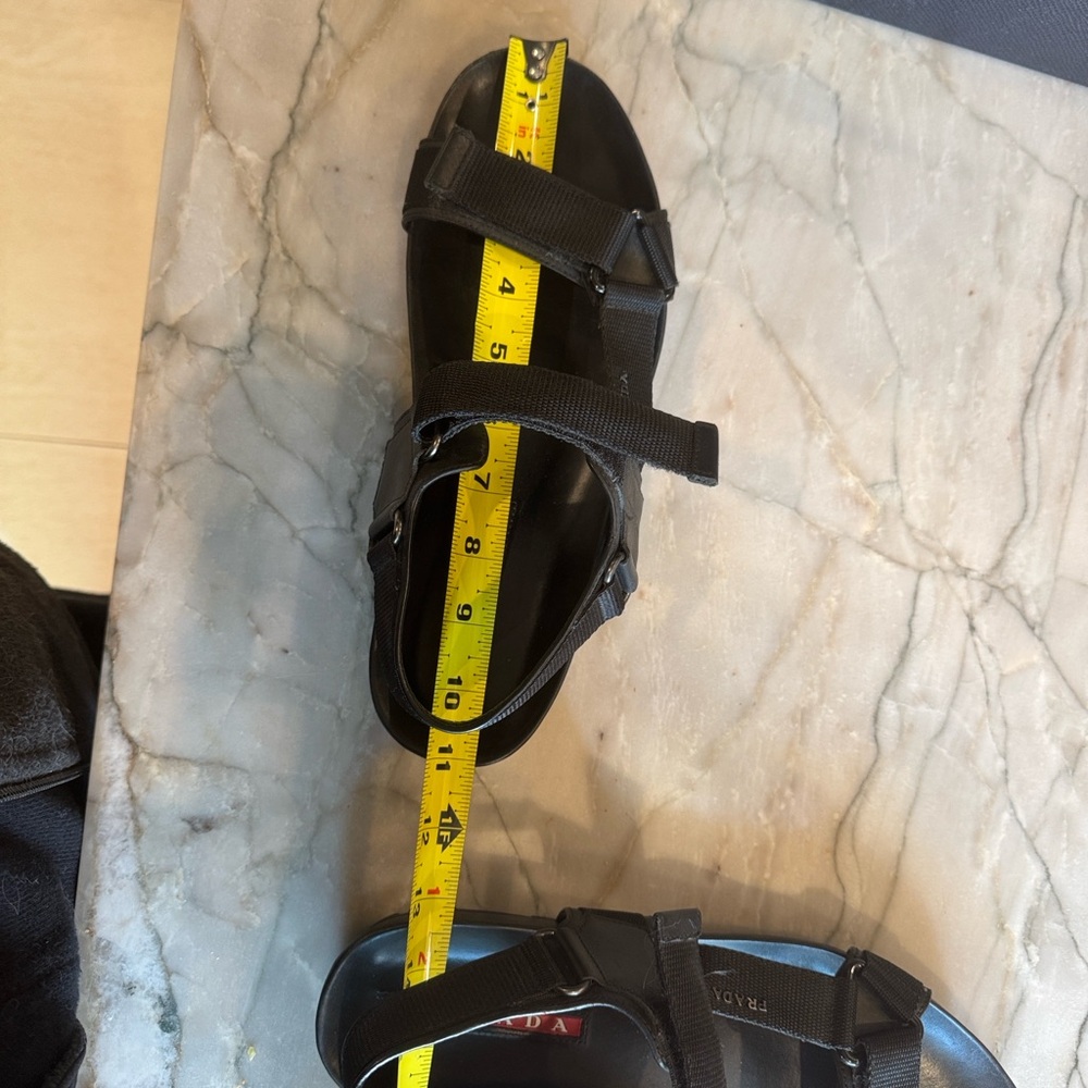 Prada Black Men's Strappy Sandals - Picture 8 of 9